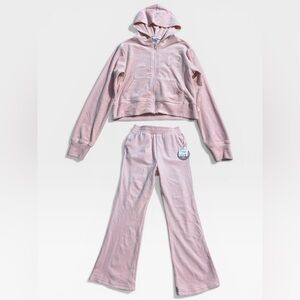 5 for $25🔥Violet Sky Plush Sweatpants & Jacket Set of 2 Girls Size M (8)- New
